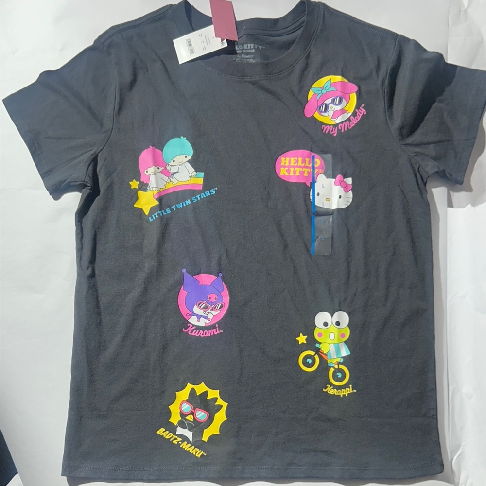 Hello Kitty & Friends Charcoal Tee